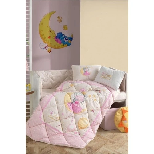 Clasy Ranforce Bebek Uyku Seti Moon V1 Pembe ürün görseli 1