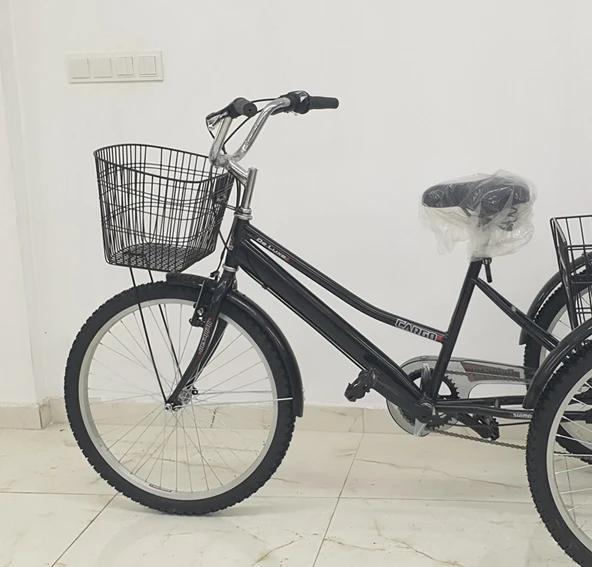 Dorello Bisiklet Cargo Bisikleti 2960 Model Yük Bisikleti Pazar Bisikleti Siyah 24 Jant ürün görseli 1