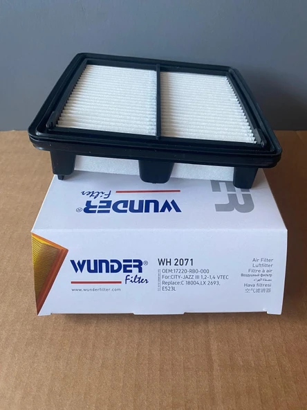 Wunder Wh2071 Hava Filtresi Honda Jazz 2009-- City 2009-- 17220rb0000 17220-rb0-000 17220-rb6-z00 ürün görseli 1