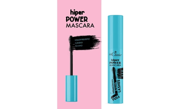 DR.CLİNİC HİPER POWER MASCARA HACİM VERİCİ MİNİ BOY SUYA DAYANIKLI ETKİLİ ÜRÜN ürün görseli 1