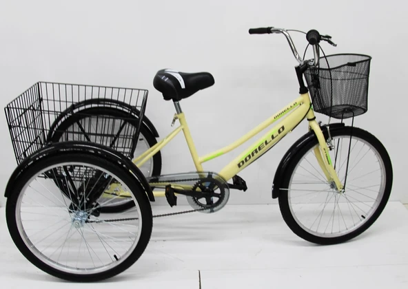 Dorello 2960 Model 24 Jant Cargo Bisikleti Cargo Bisikleti Krem Renk Bisiklet ürün görseli 1
