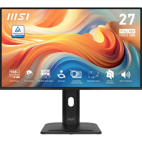 MSI PRO MP275PG E14 27 1920x1080 FHD 144Hz 4ms HDMI VGA DP HDR Ready FreeSync IPS Monitör ürün görseli 1