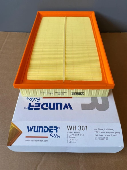 Wunder Wh301 Hava Filtresi Vectra B 96-01 X16xel Z16xe X18xe X18xe1 Z18xe X20xev X25xe 835615 90499582 90512446 ürün görseli 1