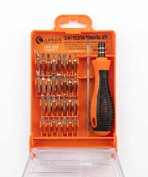 Lenox Tools LNX411 (32 parça) TELEFON TORNAVİDA SETİ ürün görseli 1