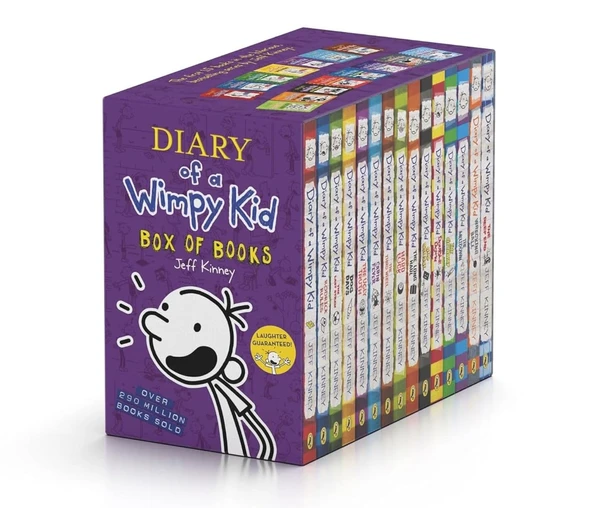 Diary of a Wimpy Kid 15 Books Set Collection Boxed By Jeff Kinney ürün görseli 1