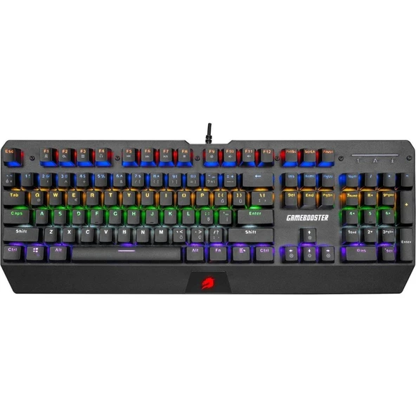 GAMEBOOSTER G5R Defender Red Switch Rainbow Mekanik Klavye Türkçe Gaming Klavye Anti Ghosting Metal Kaplama ürün görseli 1