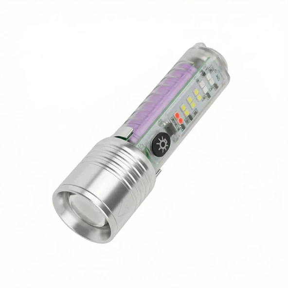 Panther PT-8440 Flaşörlü USB Şarjlı El Feneri ürün görseli 1