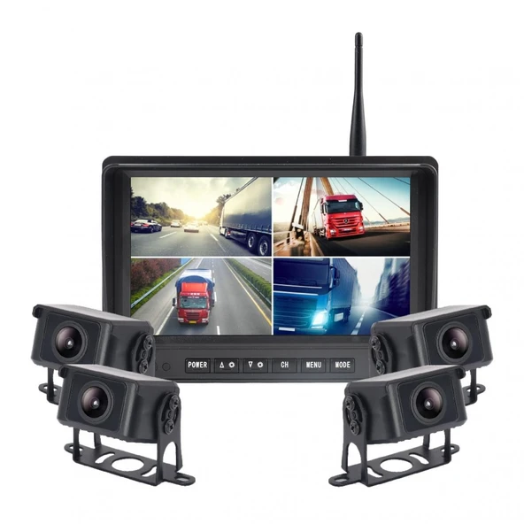 NEWFRON NF-DW105 7 İnç Araç Monitörü Set 4 Kamera DVR Kayıt Wireless ürün görseli 1