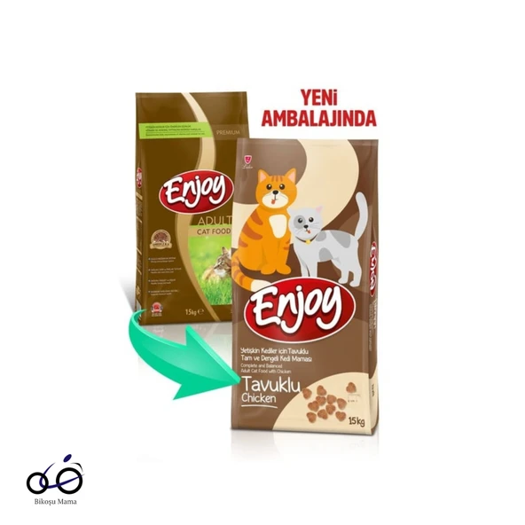 Enjoy Tavuklu Yetişkin Kedi Maması 15kg ürün görseli 1