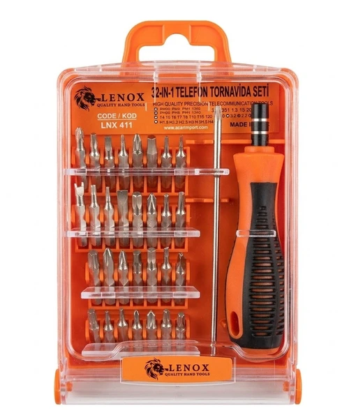 Lenox Tools LNX411 (32 parça) TELEFON TORNAVİDA SETİ - Resim 2