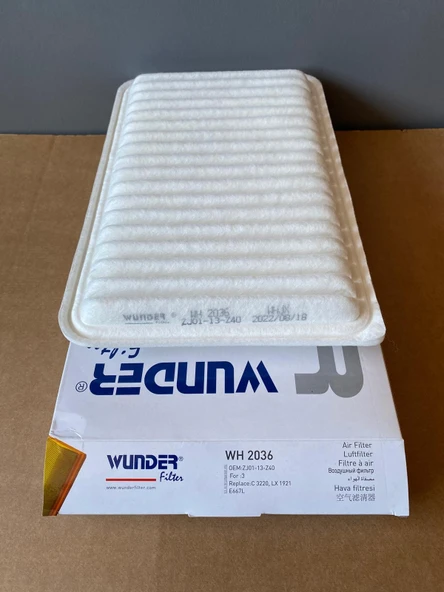 Wunder Wh2036 Hava Filtresi Mazda 2 Iı Mazda 3 Iıı Zj0113z40 Ma5636 Z62213z40 Z622-13-z40 Zj01-13-z40 Zj0113z409a ürün görseli 1