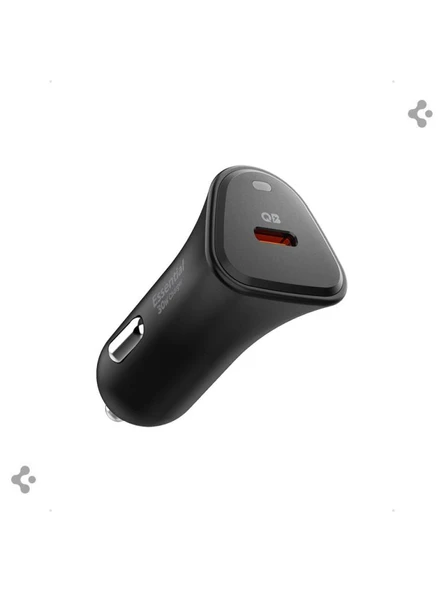 Spigen 30W USB-C Araç içi Hızlı Şarj Aleti Samsung PPS Destekli Akım Korumalı Güç Adaptörü Çakmaklık iPhone & Android & iPad Type-C PD 3.0 EV301 Black ürün görseli 1