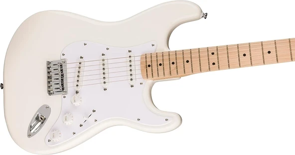 Squier Sonic Stratocaster Hard Tail Akçaağaç Klavye Arctic White Elektro Gitar - Resim 3