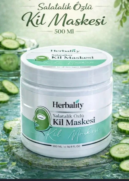 Herbality Salatalık Özlü Kil Maskesi 500 Ml ürün görseli 1