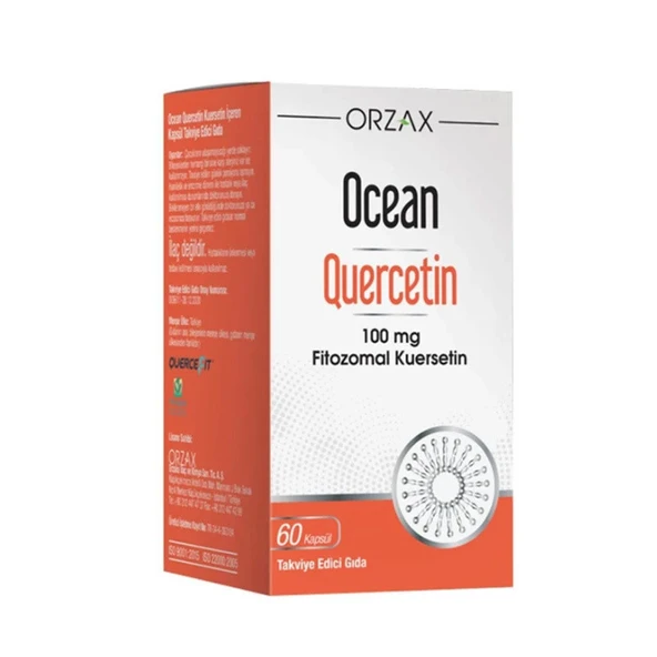 Orzax Ocean Quercetin 100 mg 60 Kapsül ürün görseli 1