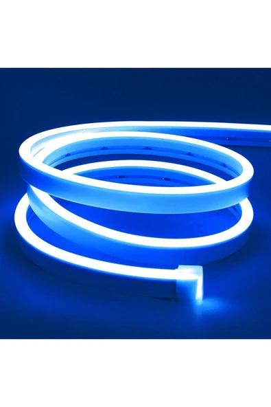 Motorobit 12v Esnek Neon Şerit Led 5 Metre - Mavi ürün görseli 1