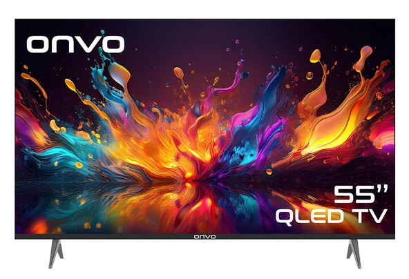 Onvo 55OVF9250UQ 4K Ultra HD 55" 140 Ekran Uydu Alıcılı Google Smart QLED TV ürün görseli 1