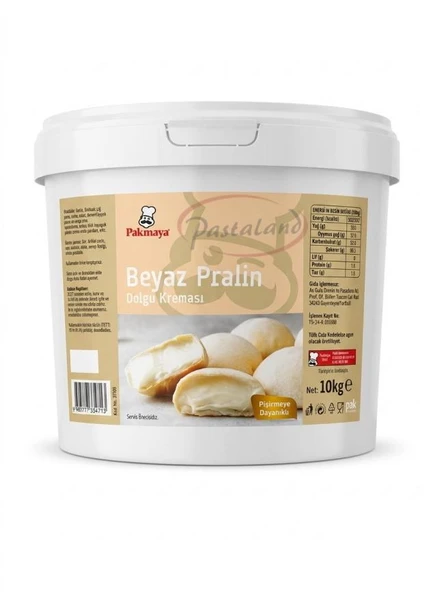 PAKMAYA BEYAZ PRALİN DOLGU KREMASI – 10 KG ürün görseli 1