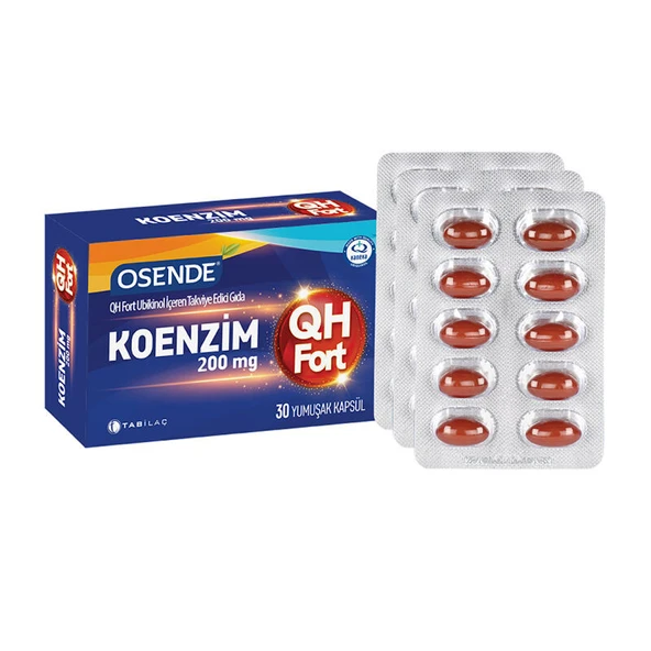 Osende Koenzim 200mg QH Fort 30 Yumuşak Kapsül ürün görseli 1