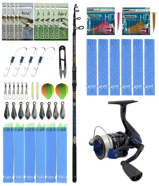 Yek Outdoor Surf Olta Seti Kendo Spider Surf 3.60m 50-150gr Olta Kamışı&Okuma FNX-60BL Olta Makinesi ürün görseli 1