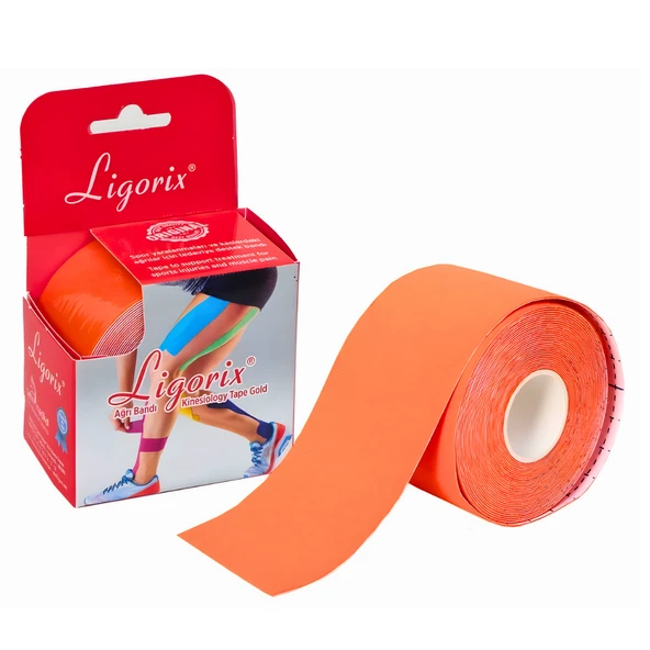 Ligorix Ağrı Kinesyoloji Bandı Turuncu 5cm x 5 m 1 Adet ürün görseli 1