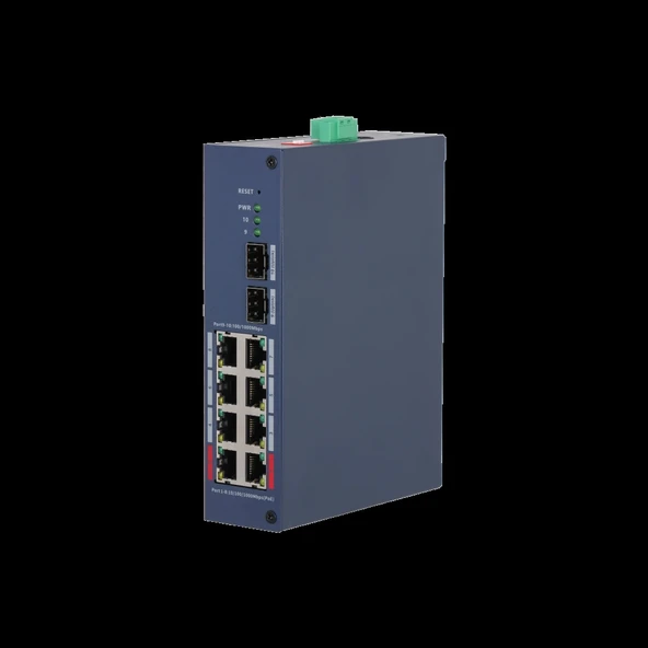 DAHUA CHS4210-8GT-110, 8 Port, Gigabit, PoE 110W, 2 Port Uplink, 2 Port SFP, Cloud Yönetilebilir, Switch ürün görseli 1