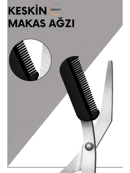 Taraklı Kaş Makası Çok Renkli - Resim 2