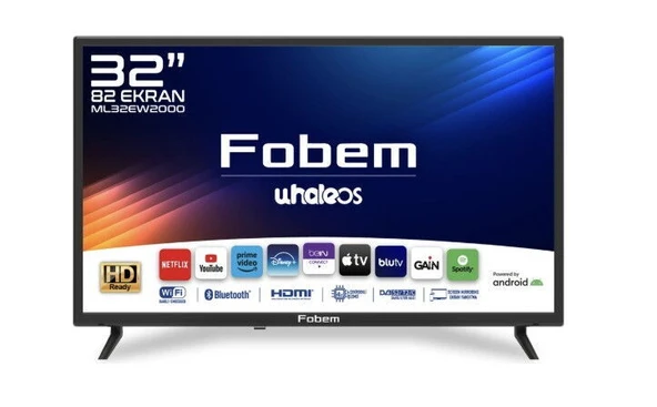 Fobem ML32EW2000 HD 32" 82 Ekran Uydu Alıcılı Android Smart LED TV ürün görseli 1