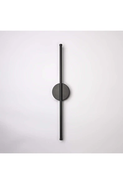 handanca Modern Pilli Aplik Tak Çalıştır Beyaz Işık Kablosuz Ledli Aplik Siyah Pil Dahildir 70cm ürün görseli 1
