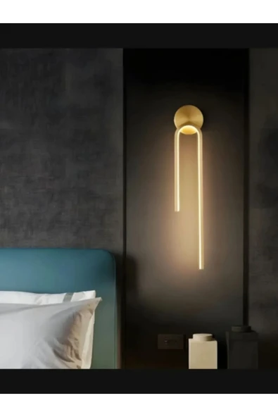 VOLTMARKET 70 cm Dekoratif Modern Aplik Led Aplik Siyah 3000k Aydınlatma Tasarruflu Dekarasyon Stil ürün görseli 1