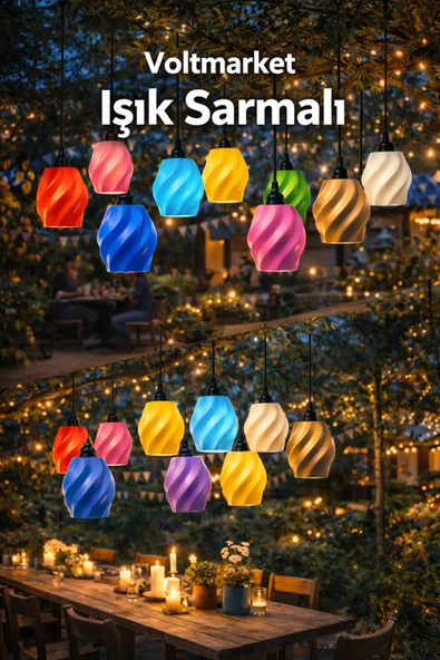 VOLTMARKET Renkli Bahçe Işığı - Resim 2