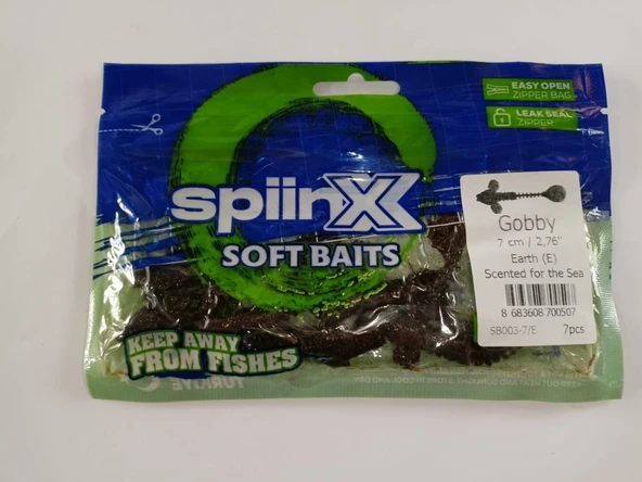 SPİİNX Gobby 7 Cm Lrf Silikon Yem(Earth) - Resim 2