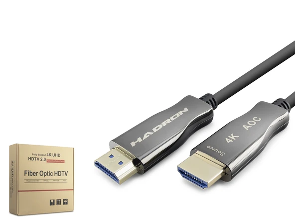 Fiber Optik Hdmi 2.0 Kablo 4K Uhd 60 Hz 50 M - Siyah HDX2059 ürün görseli 1