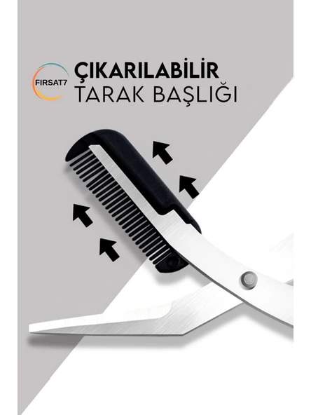 Taraklı Kaş Makası Çok Renkli - Resim 3