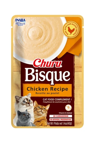 Inaba Ciao Churu Bisque Tavuklu Kedi Ödül Kreması 40 Gr ürün görseli 1