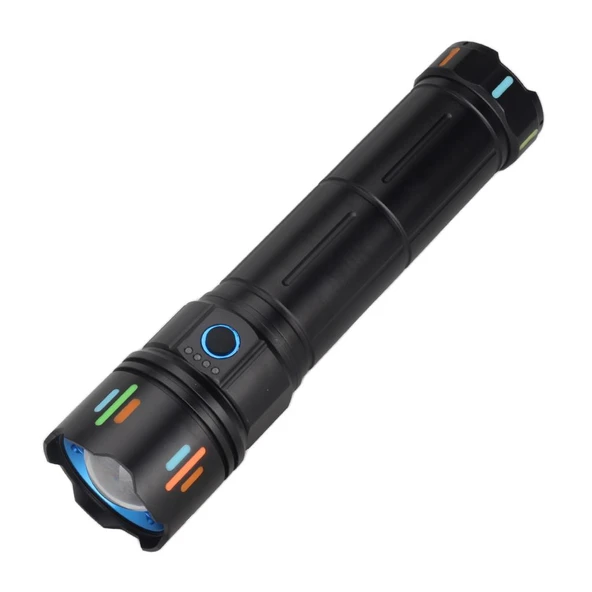 Panther PT-4118 4 Işık Modu USB Şarjlı El Feneri 4000 Lümen ürün görseli 1