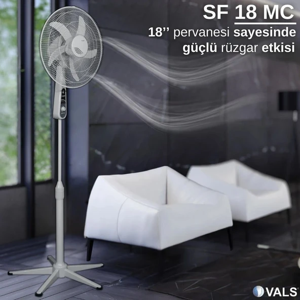 Vals Vals SF 18 MC Ayaklı Vantilatör ürün görseli 1