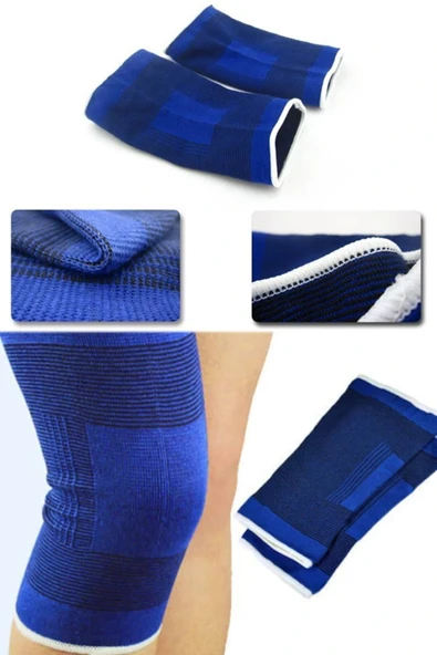 CS 2 Li Elastik Dizlik - Egzersiz Ve Spor Dizliği Büyük Boy 23 Cm ürün görseli 1