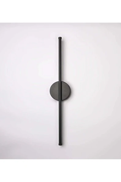Amorled Elektirikli Siyah İnce Çizgi LED Duvar Apliği 50 CM Modern Dekoratif Işık 1 ADET ürün görseli 1