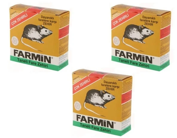 FARMİN FARE ZEHİRİ 250 GR 3 ADET ürün görseli 1