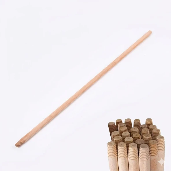 ŞeyliŞeyler - 150 cm Ahşap Fırça ve Vileda Sapı 10 Adet ürün görseli 1