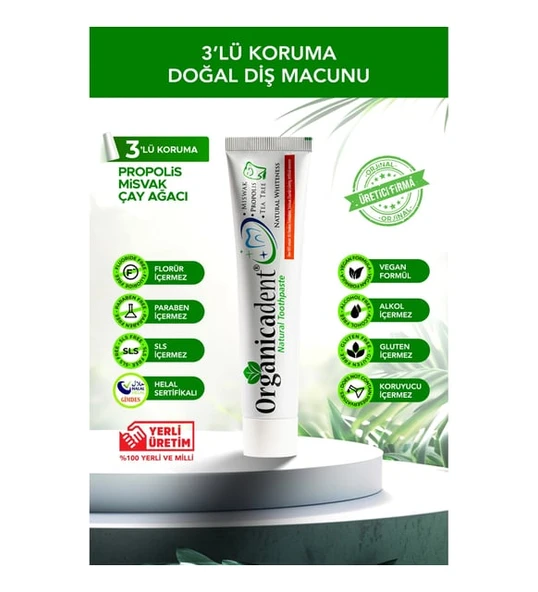 Doğal 3'lü Koruma Diş Macunu ürün görseli 1