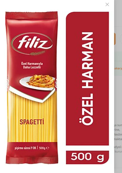FİLİZ Spagetti Makarna Özel Harman 500 g 1 Adet ürün görseli 1