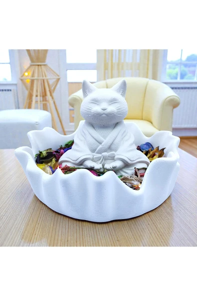 sharp&art YOGA YAPAN KEDİ VE KÖPEK FİGÜRLÜ DEKORATİF TÜTSÜ SETLERİ KEDİ ürün görseli 1