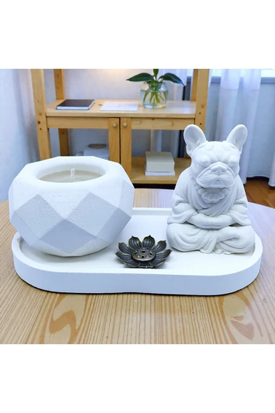 sharp&art YOGA YAPAN KEDİ VE KÖPEK FİGÜRLÜ DEKORATİF TÜTSÜ SETLERİ KÖPEK ürün görseli 1