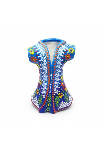sharp&art ÇİNİ KAFTAN, %100 EL İŞLEMESİ, ÖZEL ÜRETİM, DETAYLI İŞÇİLİK, 3 FARKLI RENK SEÇENEĞİ Mavi-Lacivert ürün görseli 1