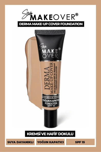 Studio MakeOver Derma Make-Up Cover Foundation Yoğun Kapatıcı Fondöten 03 40 ML ürün görseli 1
