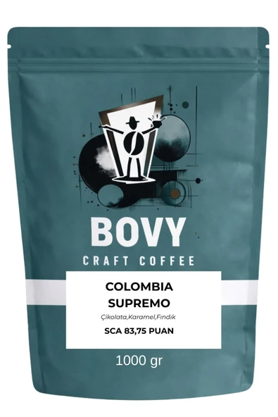Kolombiya Supremo Nitelikli Espresso Çekirdek 1 kg - 83.75 SCA Puanı ürün görseli 1
