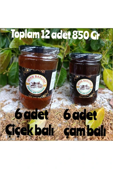 Çam Balı 6*850 gr Çiçek Balı 6*850 gr Toplam 12*850 gr Net 10200 Gr.. ürün görseli 1