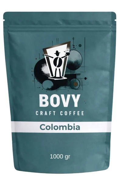 Kolombiya Espresso Çekirdek Kahve 1 kg (1000 gr) - Karamel Notaları Dengeli ürün görseli 1